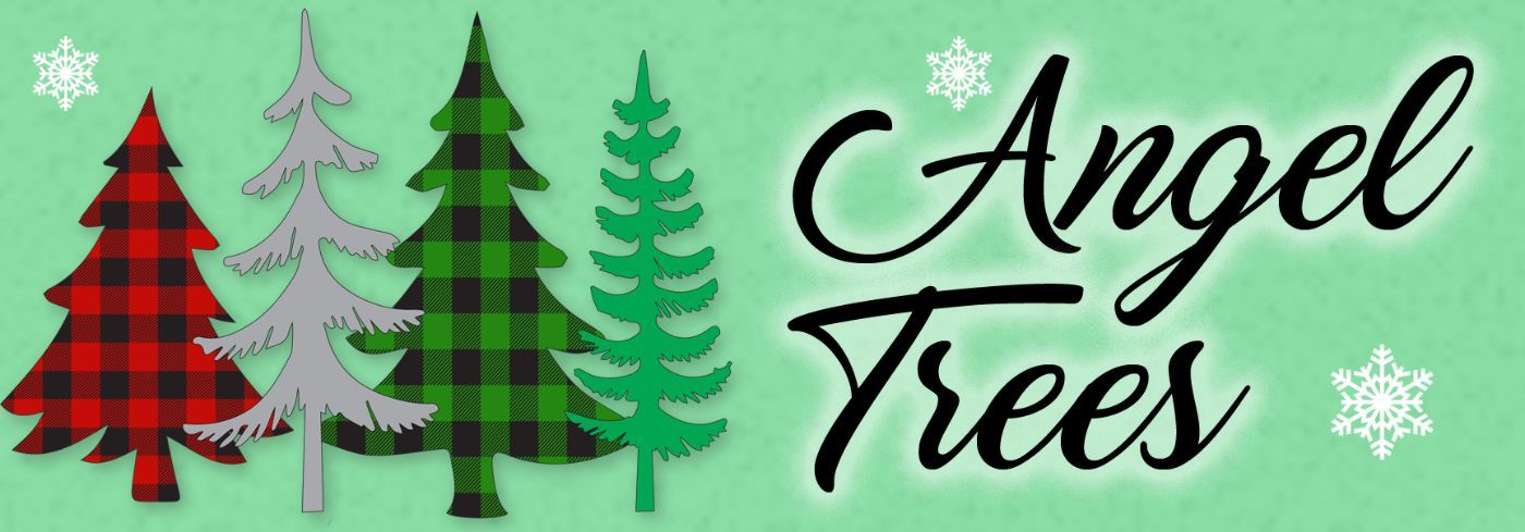 Angel Trees holiday donation drive banner
